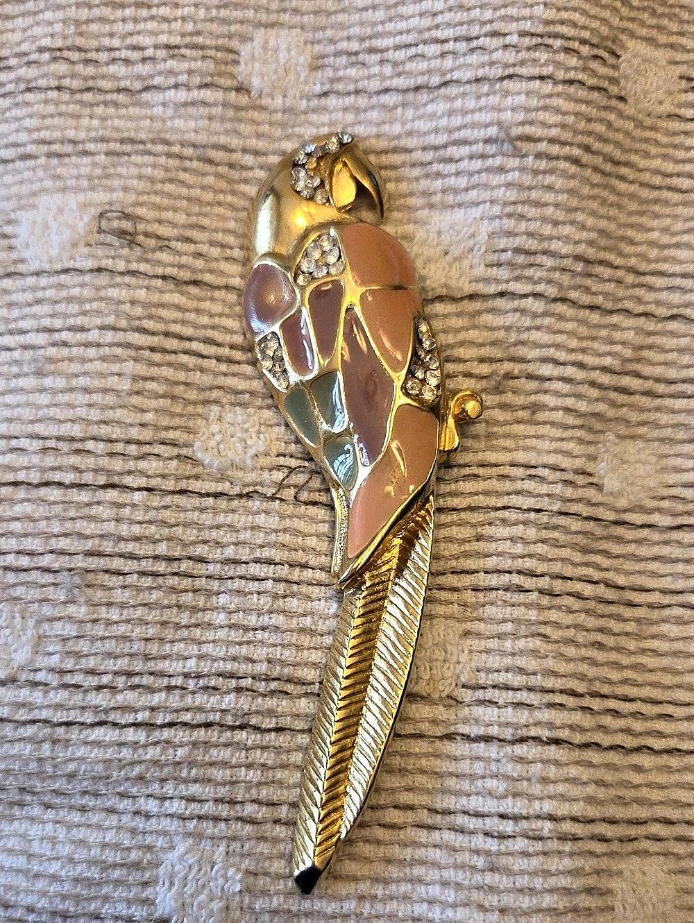 LIA Vintage Multicolor Parrot Brooch
